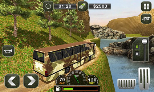 اسکرین شات بازی Army Bus Transporter Coach Fun 2