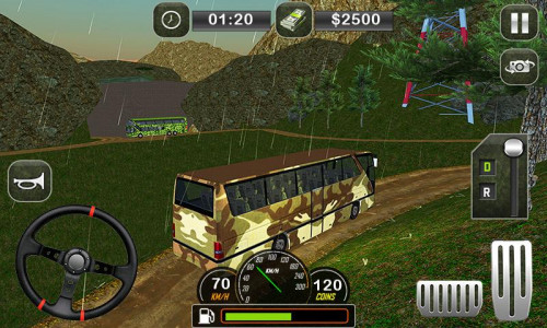 اسکرین شات بازی Army Bus Transporter Coach Fun 3