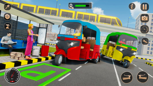 اسکرین شات 5 بازی Tuk Tuk Auto Rickshaw Driver3d