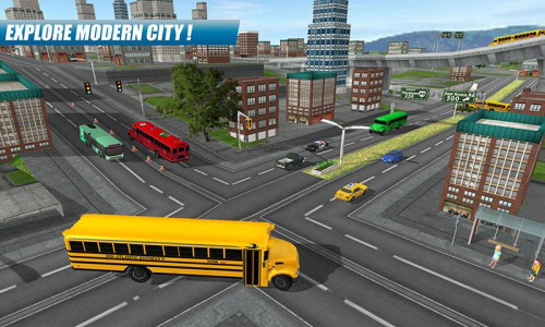 اسکرین شات 3 بازی School Bus Driving Game