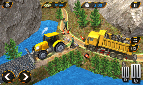 اسکرین شات بازی Tunnel Construction Crane Game 3