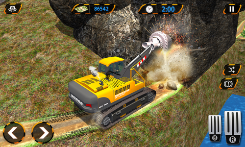 اسکرین شات بازی Tunnel Construction Crane Game 1