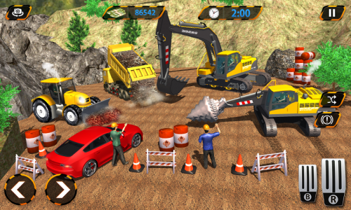 اسکرین شات بازی Tunnel Construction Crane Game 4