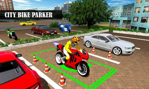 اسکرین شات بازی Bike Parking 2017 - Motorcycle Racing Adventure 3D 1