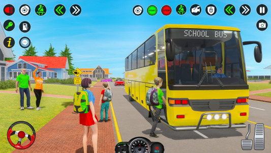 اسکرین شات بازی School Bus Driving Games 3D 2
