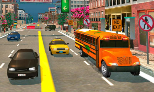اسکرین شات بازی School Bus Driving Games 3D 5