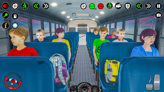 اسکرین شات بازی School Bus Driving Games 3D 3