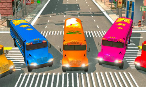 اسکرین شات بازی School Bus Driving Games 3D 8