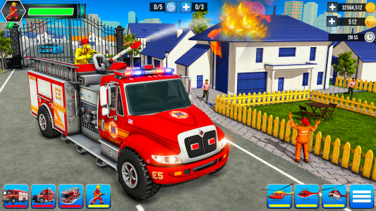اسکرین شات 8 بازی Firefighter: FireTruck Games