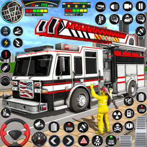 اسکرین شات بازی Firefighter: FireTruck Games 1