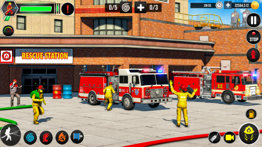 اسکرین شات 4 بازی Firefighter: FireTruck Games