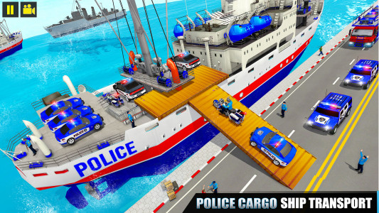 اسکرین شات برنامه Police Transporter Cargo Ship 4