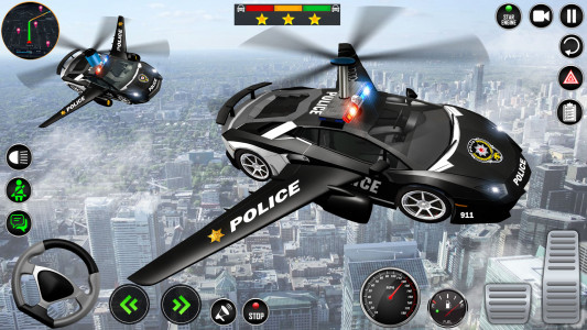اسکرین شات 3 بازی Police Helicopter Car Games 3D
