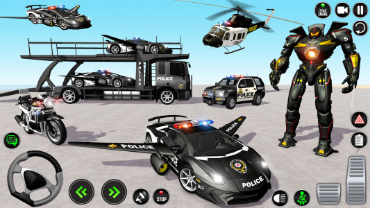 اسکرین شات بازی Police Transporter Truck Games 1