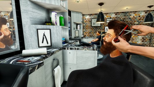 اسکرین شات بازی Barber Shop Hair Cut Sim Games 1