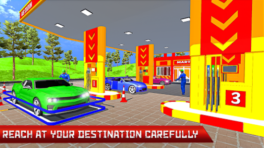 اسکرین شات بازی New Gas Station Car Driving Sim: Car Parking Games 1