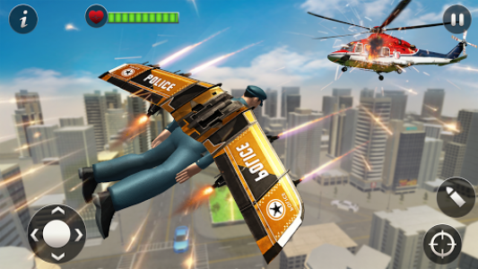اسکرین شات برنامه Flying Jetpack Hero:Miami Gangster Crime Simulator 1