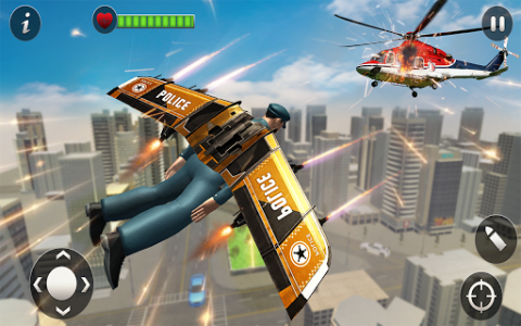 اسکرین شات برنامه Flying Jetpack Hero:Miami Gangster Crime Simulator 5