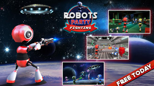اسکرین شات برنامه Futuristic Robot Gang Beasts Free:Fight Party Game 6