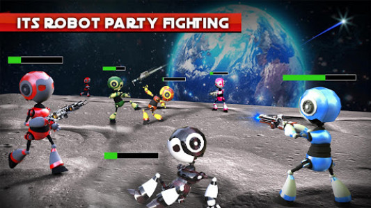 اسکرین شات برنامه Futuristic Robot Gang Beasts Free:Fight Party Game 2