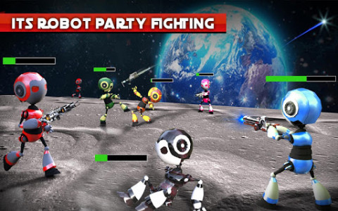 اسکرین شات برنامه Futuristic Robot Gang Beasts Free:Fight Party Game 8