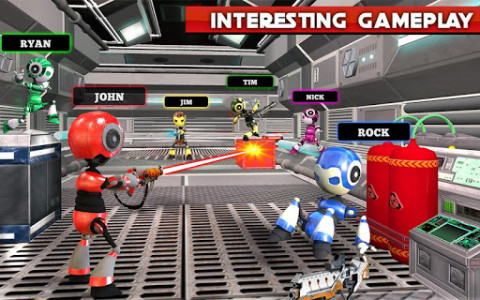 اسکرین شات برنامه Futuristic Robot Gang Beasts Free:Fight Party Game 7