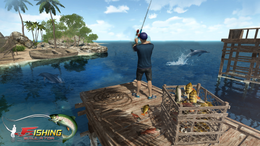 اسکرین شات بازی Reel Fishing Simulator 3D Game 1