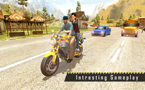 اسکرین شات برنامه Sports Bike Taxi Sim 3D - Free Taxi Driving Games 8