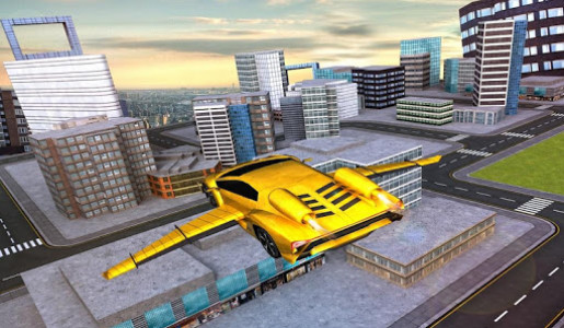 اسکرین شات بازی Flying Racing Car Simulator 3