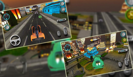 اسکرین شات بازی Sports Car Flying 3d 4