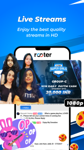 اسکرین شات 6 برنامه Rooter: Watch Gaming & Esports