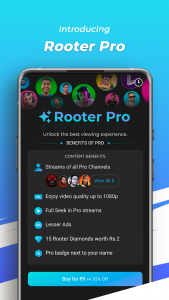 اسکرین شات برنامه Rooter: Watch Gaming & Esports 1