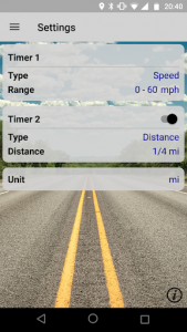 اسکرین شات برنامه GPS Race Timer 4