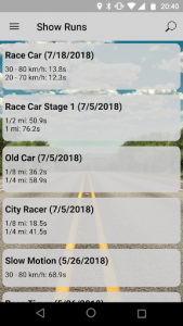 اسکرین شات برنامه GPS Race Timer 2