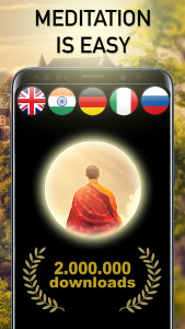 اسکرین شات 1 برنامه Meditation Plus: music, relax