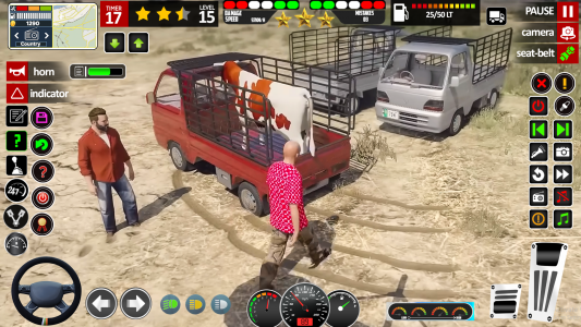 اسکرین شات 2 بازی Wild Animal Truck Driver Game