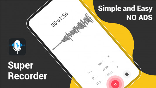 اسکرین شات برنامه Voice Recorder Audio Sound MP3 1