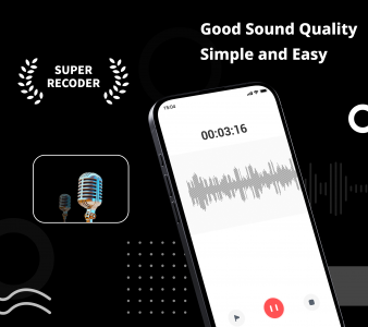 اسکرین شات برنامه Voice Recorder Audio Sound MP3 1