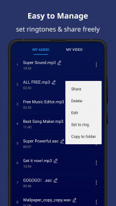 اسکرین شات برنامه Music Audio Editor, MP3 Cutter 5