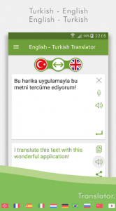 اسکرین شات برنامه English - Turkish Translator 2
