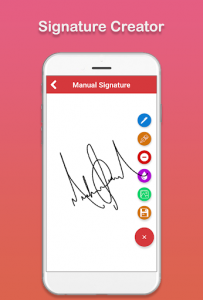 اسکرین شات برنامه Signature Creator : Signature Maker 1