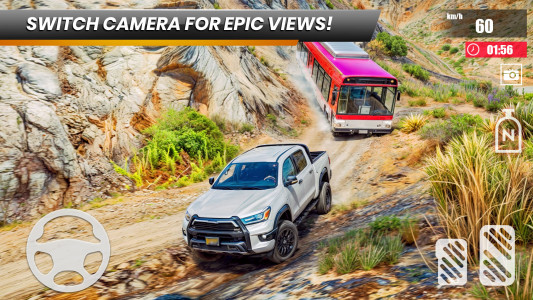 اسکرین شات 4 برنامه Mountain Bus Driving Game