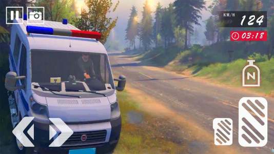 اسکرین شات برنامه Van Driving - Police Van Games 1