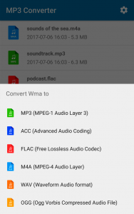 اسکرین شات برنامه MP3 Converter (music ogg flac wav wma aac) 2