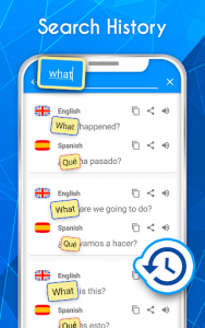 اسکرین شات برنامه English - Spanish. Translator 3