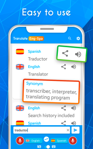 اسکرین شات 4 برنامه English Spanish AI Translator