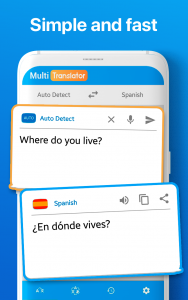 اسکرین شات برنامه Multi language Translator Text 3