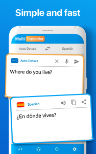 اسکرین شات 3 برنامه Multi language Translator Text