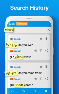 اسکرین شات برنامه Multi language Translator Text 4