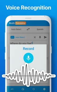 اسکرین شات 1 برنامه Multi language Translator Text